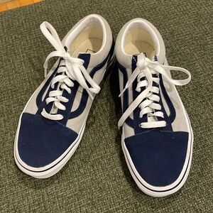 Vans blue gray suede sneakers (sz 8.5)
